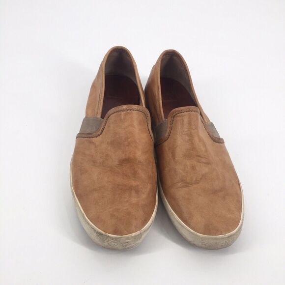 The Frye Company Dylan Leather Loafers Size 8 M Womens Brown Slip On Flats - Picture 2 of 8